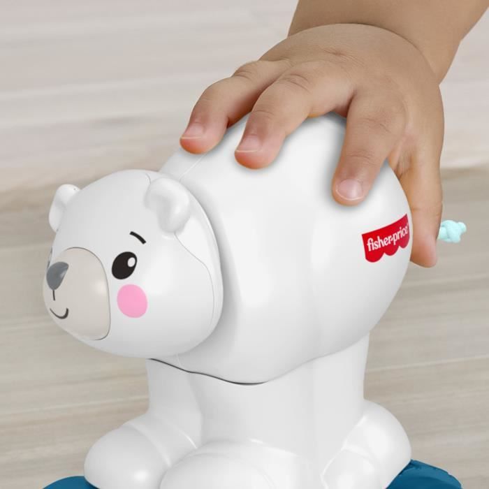 Fisher Price Ours polaire à poursuivre jouet d'éveil pour bébé | Mattel Fisher Price Ours polaire à poursuivre jouet d'éveil pour bébé | Mattel