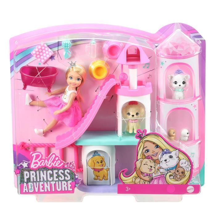 Barbie Famille mini-poupée​ Chelsea fille avec haut orné d'un motif chat,  jouet pour enfant, FRL82 - Cdiscount Jeux - Jouets