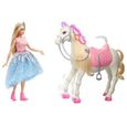 Barbie - Princesse Barbie et son Cheval Merveilleux - Poupée Mannequin - Dès 3 ans-1