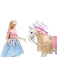 Barbie - Princesse Barbie et son Cheval Merveilleux - Poupée Mannequin - Dès 3 ans-4
