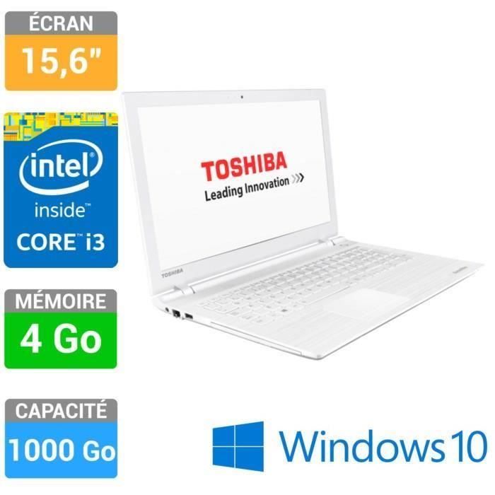 PC Portable Toshiba Satellite C55-C - Blanc - AZERTY - Pour Pièces