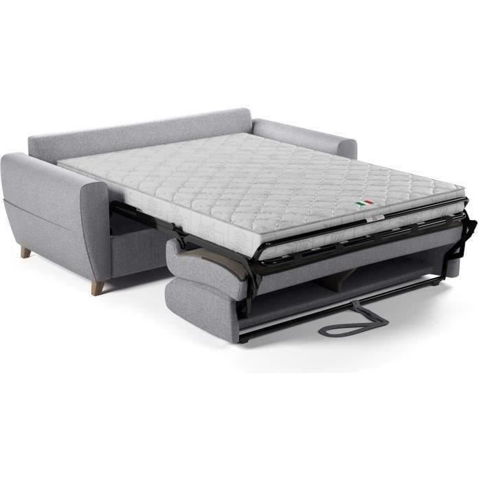 Canapé convertible express 3 places SKY Tissu matelas 14cm 192 x 100 x 88 cm