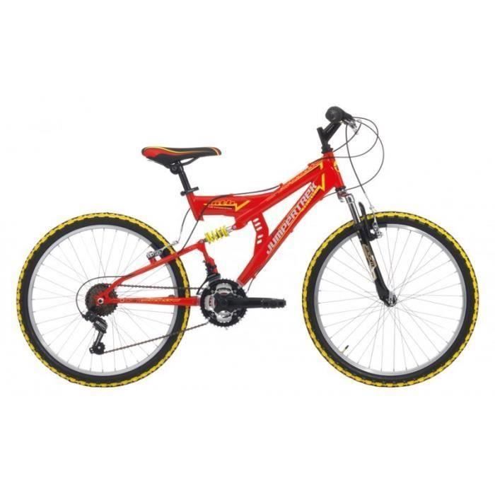 Destockage JUMPERTREK Velo VTT 26 tout Suspendu 18 Vitesses Shimano Frein V Brake Homme vtt au meilleur prix Cdiscount