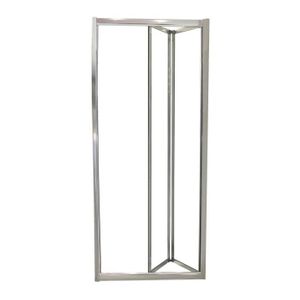 Porte de douche 90x185cm pliante en niche mod/èle de N/éfr/é