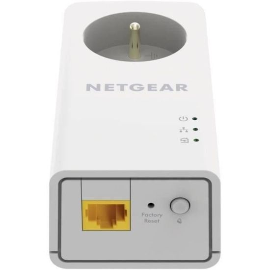 Pack de 2 CPL Filaires NETGEAR - 1000 Mbp/s avec Prise Filtrée - 1 Port  Ethernet + Câble RJ45 cat.6 blindé FTP 1m CONT. ED. - Cdiscount Informatique