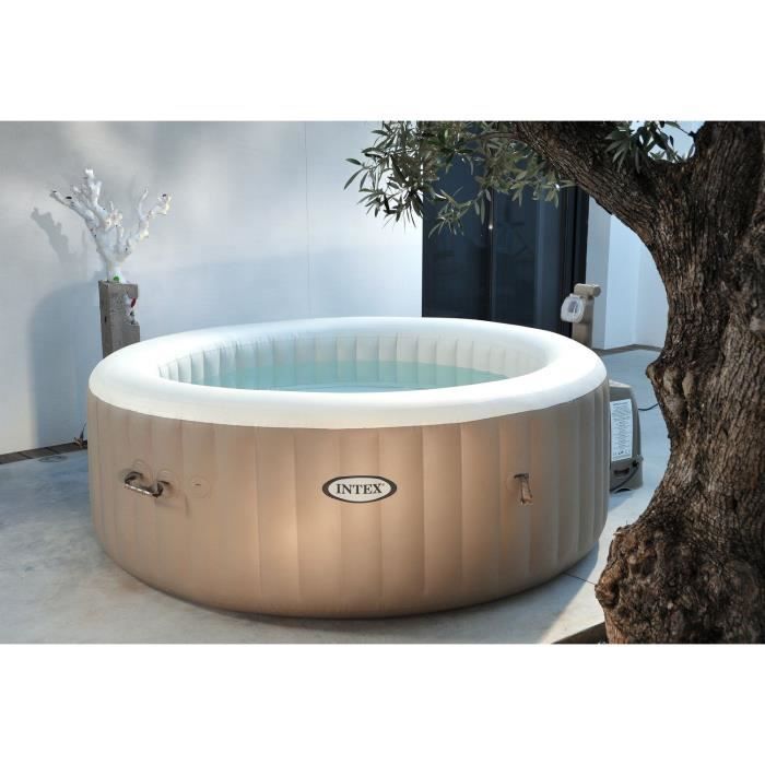 INTEX Pure Spa 4 places à bulles + anti-calcaire - Cdiscount Jardin