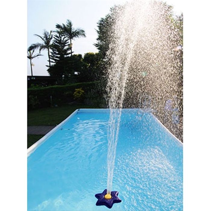 Fontaine flottante - KOKIDO FLORA - Pour piscines hors sol et enterrées - Régulateur de débit inclus
