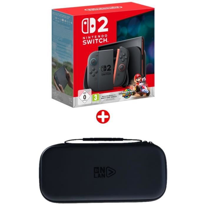 Pack Nintendo : Console Nintendo Switch 2 + Mario Kart World (Code) + Pack de démarrage Onlan