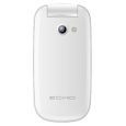 Téléphone mobile Clapet ECHO Mobile Clap Plus Blanc - Double SIM, Appareil photo VGA + Flash, Navigateur Web-2
