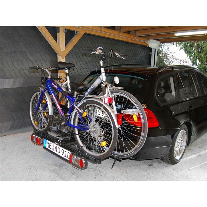 Costway Support d'Attelage pour Vélo 2-Temps Style Plateforme pour Récepteur 1-1/4 Pouces Ou 2 Pouces