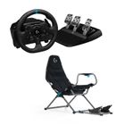 LOGITECH G Pack Volant de Course G923 Driving Force LOGITECH - Pour PS5, PS4 et PC + Siège de Pilote PLAYSEAT + Pédale de frein