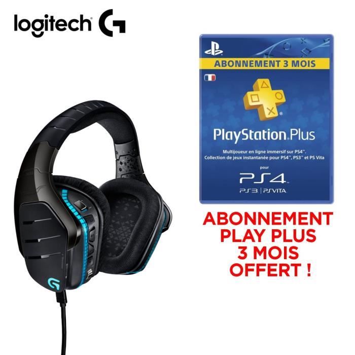Logitech Casque Gaming G633 Abonnement Playstation Plus 3 Mois Ps Vita Ps3 Ps4 Cdiscount Informatique