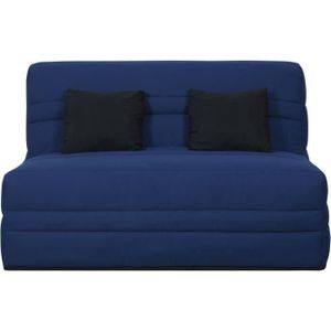 BZ Banquette Simmons Slyde - SIMMONS - Tissu Indigo - Ressorts ensachés Simmons - Made in France