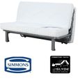 Banquette Simmons Slyde - SIMMONS - Tissu Indigo - Ressorts ensachés Simmons - Made in France-3
