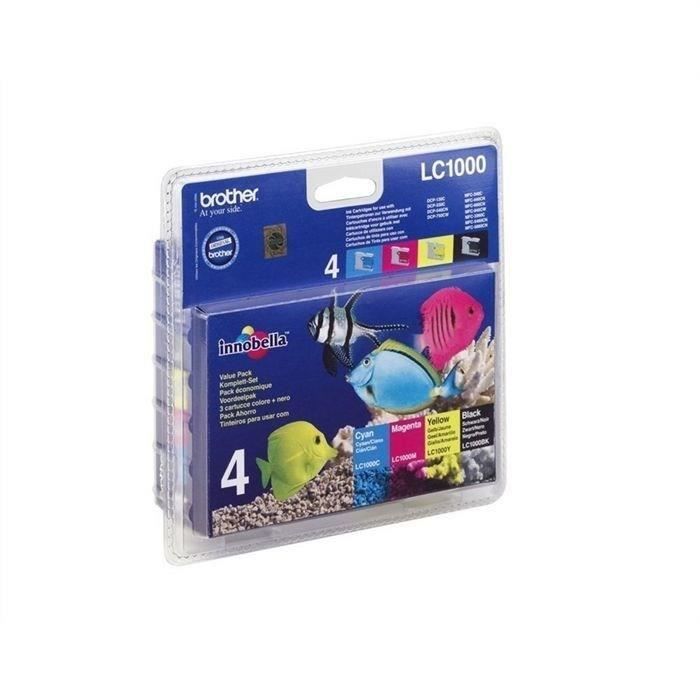 Brother LC1000 Cartouches dencre Multipack Couleu