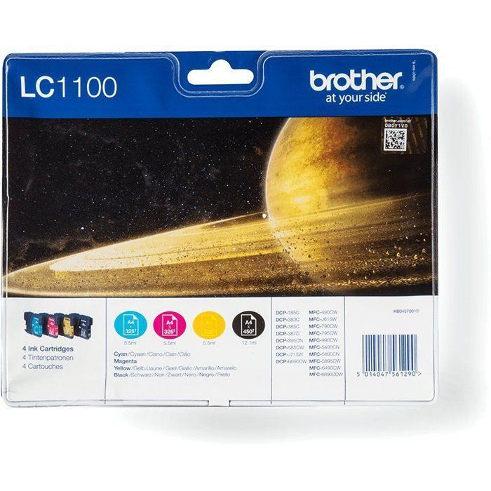 Brother LC1100VALBP Cyan Jaune - vue 5
