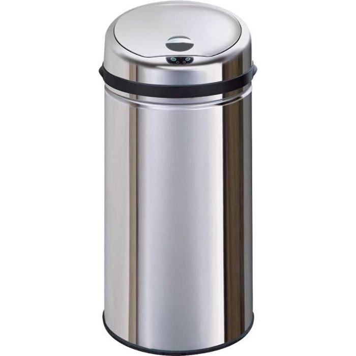 Poubelles automatiques colorées ou inox, capacité 42 ou 50L