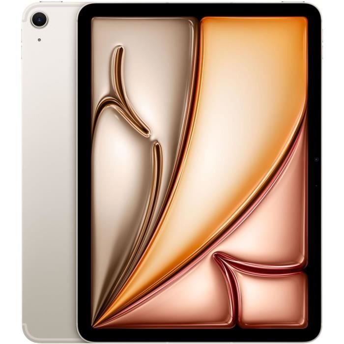 Apple – iPad Air (2024) – 11 – WiFi + Cellulaire – 256 Go – Lumière Stellaire
