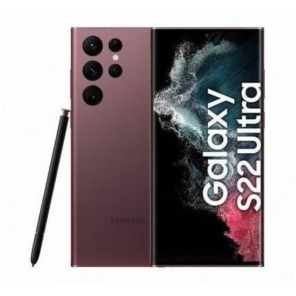 SAMSUNG S22 Ultra Dual SIM 256 Go bordeaux - Reconditionné - Etat correct Reconditionné - Samsung reconditionné disponible sur Cdiscount Seconde Vie