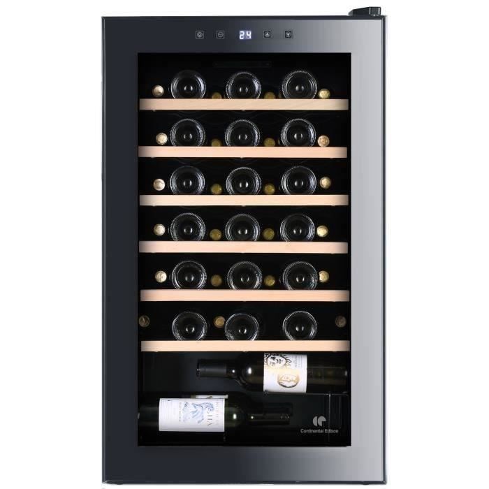 CONTINENTAL EDISON CECWC48LED - Cave à vin de service - 48 bouteilles -  pose libre - Classe B - L50 x H85,5 cm - - Cdiscount Electroménager