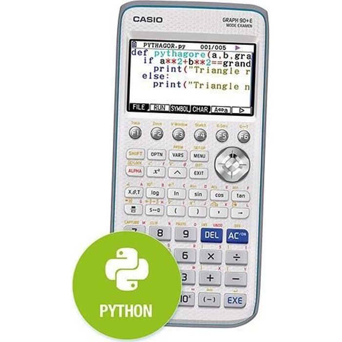 Calculatrice Graph 35+ E II avec Python et mode examen - Casio