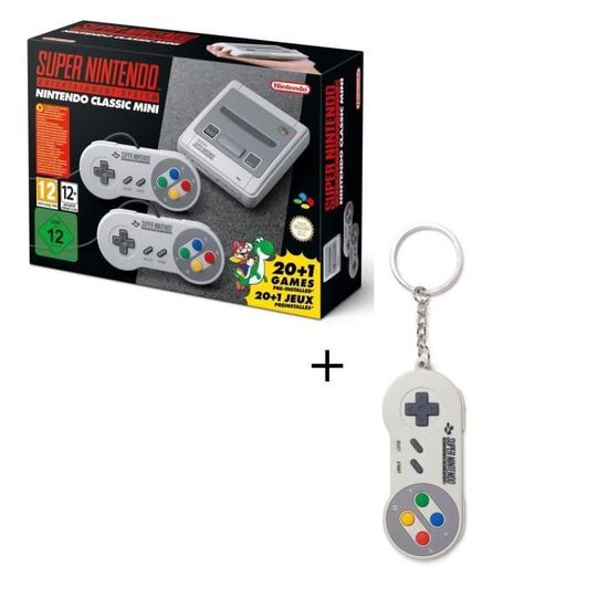 Nintendo Classic Mini : Super Nintendo Entertainment System + Porte clés