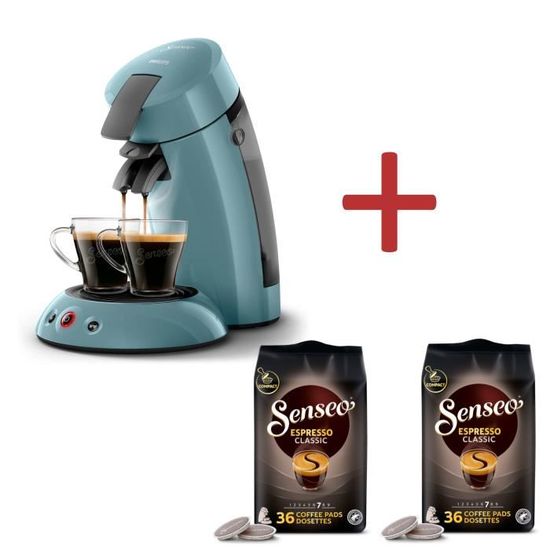 Cafetière Senseo Philips – Bleu Turquoise Et Vert, Complète, état De Fonctionnement Parfait