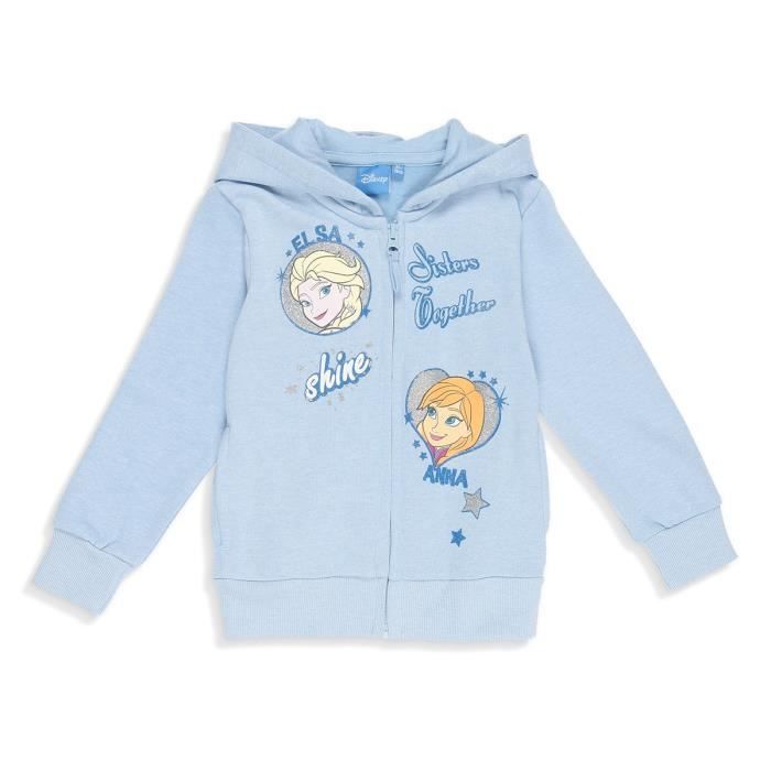 Sweat Shirt Fille Rose La Reine des Neiges Pull Fille