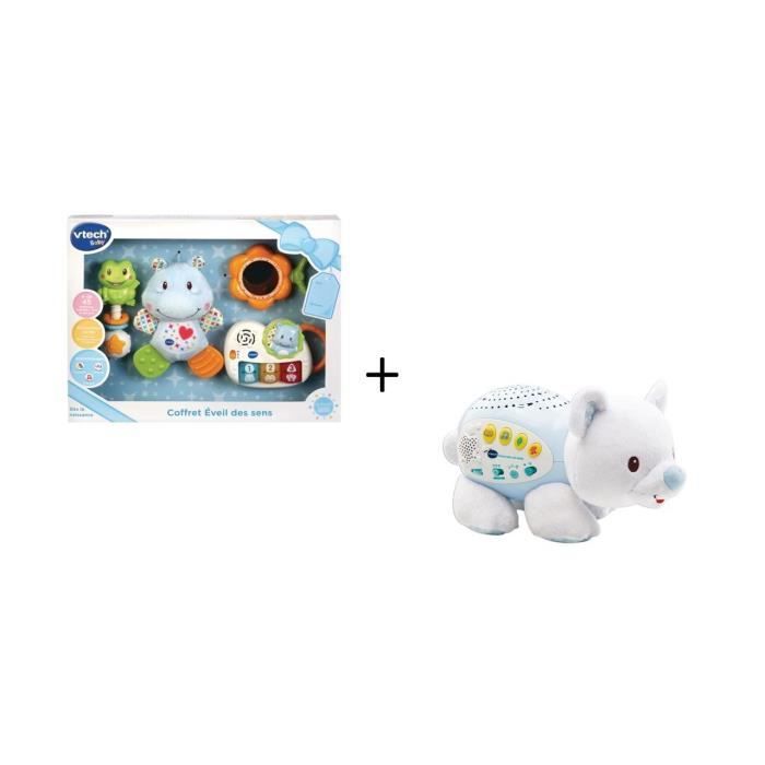 Vtech baby - coffret naissance Éveil des sens bleu, jouets 1er age