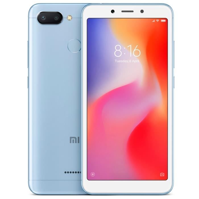 XIAOMI Redmi 6A 32 Go Bleu - Achat smartphone pas cher, avis et