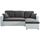 Canape avec meridienne 3 places convertible