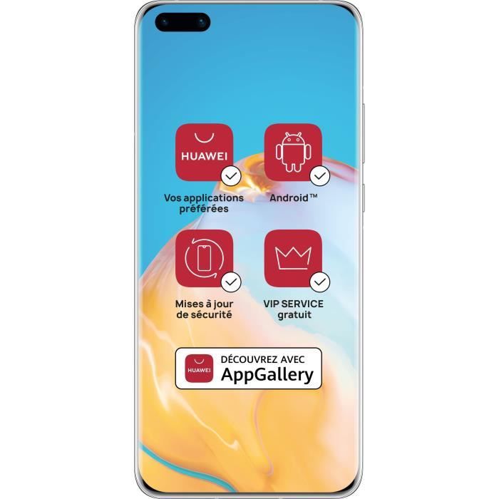 Vente Téléphone portable HUAWEI P40 Pro Elsa Gray 256 Go (Services Google non intégrés) pas cher Vente Téléphone portable HUAWEI P40 Pro Elsa Gray 256 Go (Services Google non intégrés) pas cher