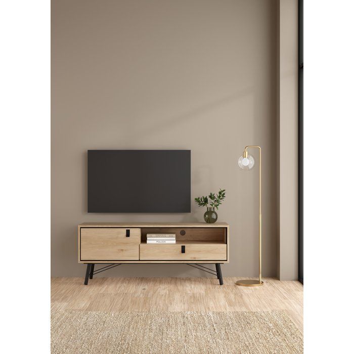 Meuble TV RY en chêne Jackson Hickory - Style moderne avec rangements - 1503 x 401 x 596 cm