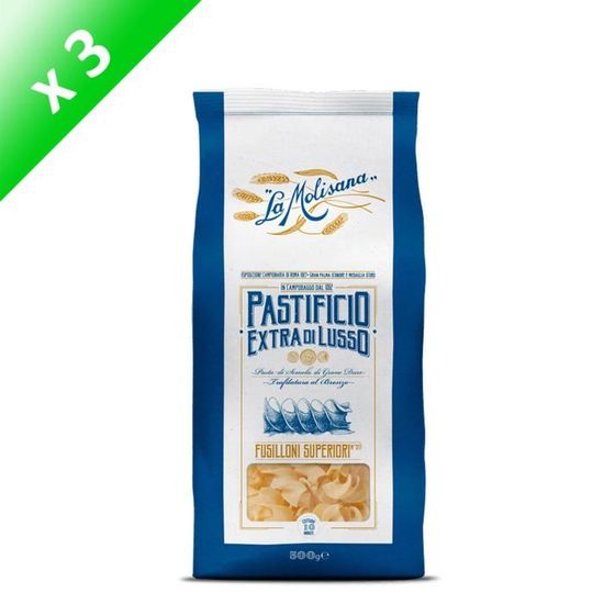 LA MOLISANA Pâtes Fusilloni Extra Lusso 3x 500 g Cdiscount Au quotidien