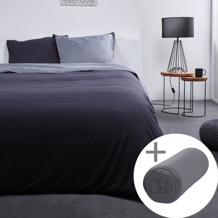 Parure de lit - Noa - 2 personnes - 220 x 240 cm - TODAY + Drap housse - 140 x 190 cm - LOVELY HOME