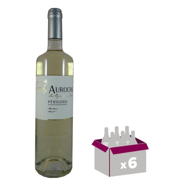 AUROCHS Vin du Sud Ouest Blanc Moelleux 75 cl IGP x 6 La cave Cdiscount