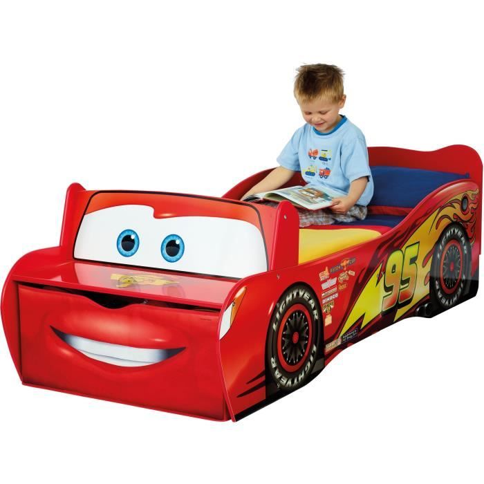 Lit enfant Disney - Achat Lit enfant Cars avec rangements pas cher