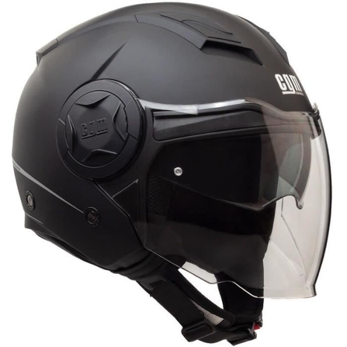 CGM Casque Jet 129A Illinois - Noir mat