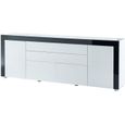 Buffet salle a manger noir et blanc