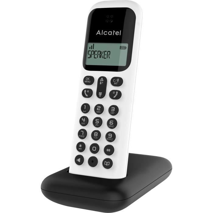Mains Libres et Identification de lappelant SPC Art Couleur Noire T/él/éphone sans Fil avec r/épertoire