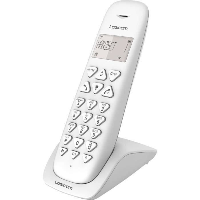 LOGICOM Téléphone sans fil VEGA 155T SOLO Blanc avec répondeur