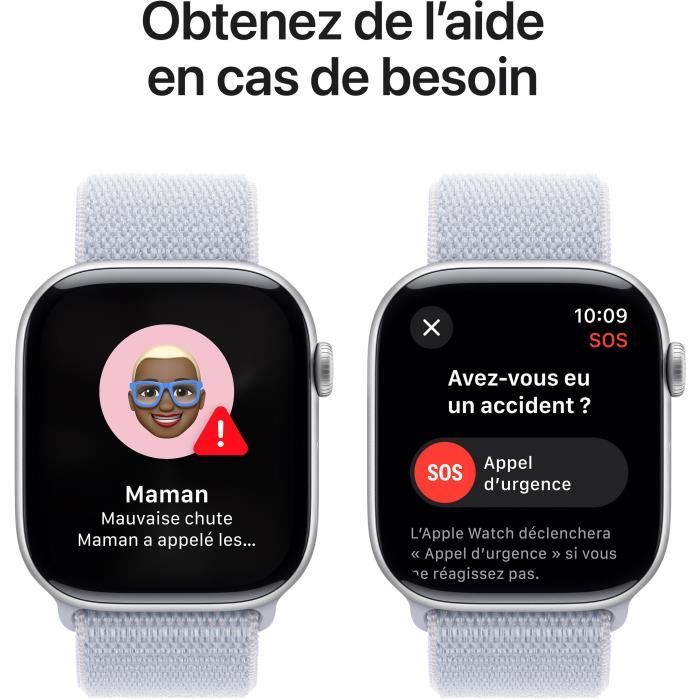 Apple Watch Series 10 GPS - 46mm - Boîtier Silver Aluminium