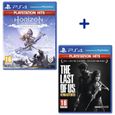 Pack 2 Jeux PS4 PlayStation Hits : Horizon Zero Dawn Complete Edition + The Last Of Us Remastered-0