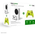 Pack Xbox : Console Xbox Series S - 512Go + 2ème manette Xbox Series sans fil nouvelle génération - Electric Volt (Jaune)-0