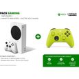 Pack Xbox : Console Xbox Series S - 512Go + 2ème manette Xbox Series sans fil nouvelle génération - Electric Volt (Jaune)-1