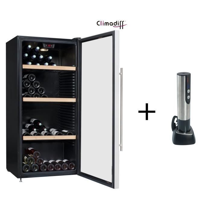 CLIMADIFF CLPG137 Cave à vin polyvalente 137 bouteilles Pose libre