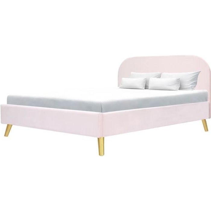 lit 140x190 rose cdiscount