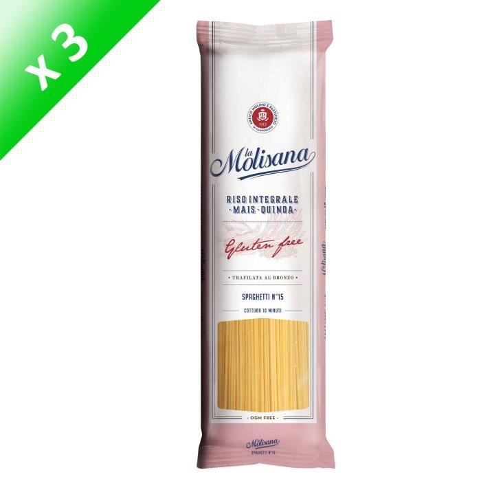 LA MOLISANA Pâtes Spaghetti N°15 Sans Gluten 3x 400 g Cdiscount Au quotidien