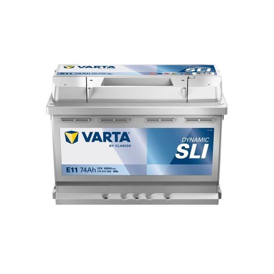 E11 Varta 74Ah Blue Dynamic accu, 680A, 12V