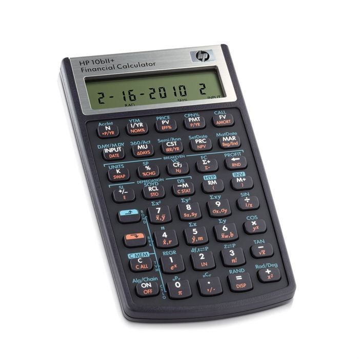 Calculatrice Financière HP 10bII+ - Noir, Multilingue, 2 Ans Garantie